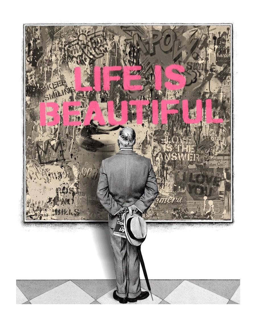 Street Connoisseur
 (Screen print on paper) by Mr. Brainwash - Signature Fine Art