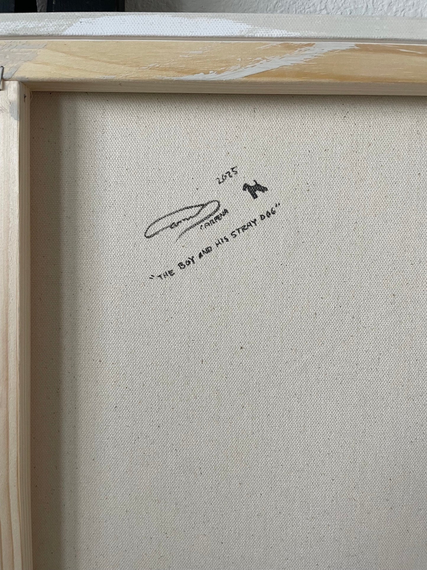 The Boy and his stray dog Carmen Carpena