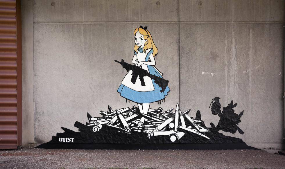 
                  
                    Alice in Wonderland (on stock certificate) by OTIST - Signature Fine Art
                  
                