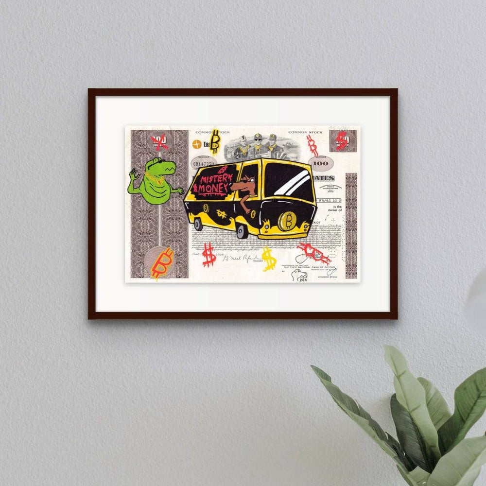 
                  
                    Dinobi-doo in the mistery money by Dinopak - Signature Fine Art
                  
                