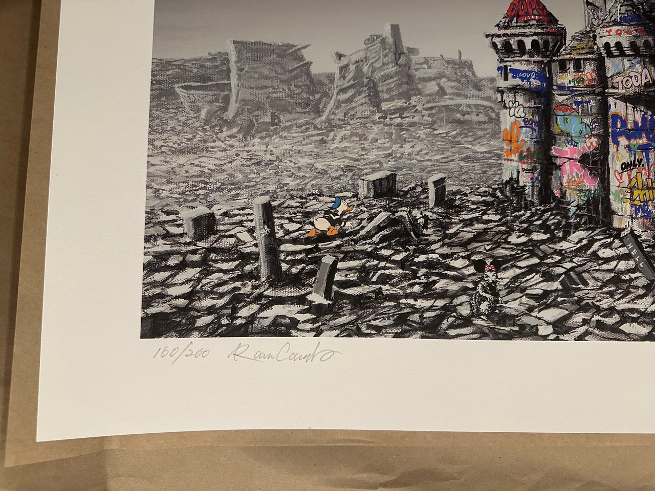 Dismaland "Disney" (Hand-Embellished) RoamCouch x Jeff Gillette collaboration Roamcouch