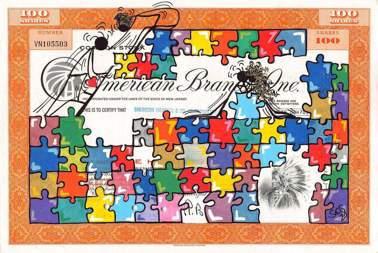 Life is a Puzzle by SOS (Save Our Souls) - Signature Fine Art