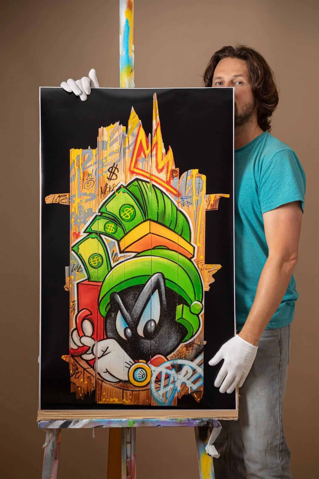 Martian money gun by Daru (Limited Edition Print) by Daru - Signature Fine Art