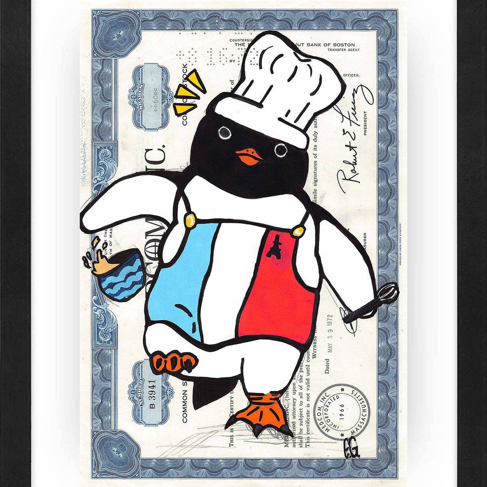Master Chef Penguino by Eva - Signature Fine Art