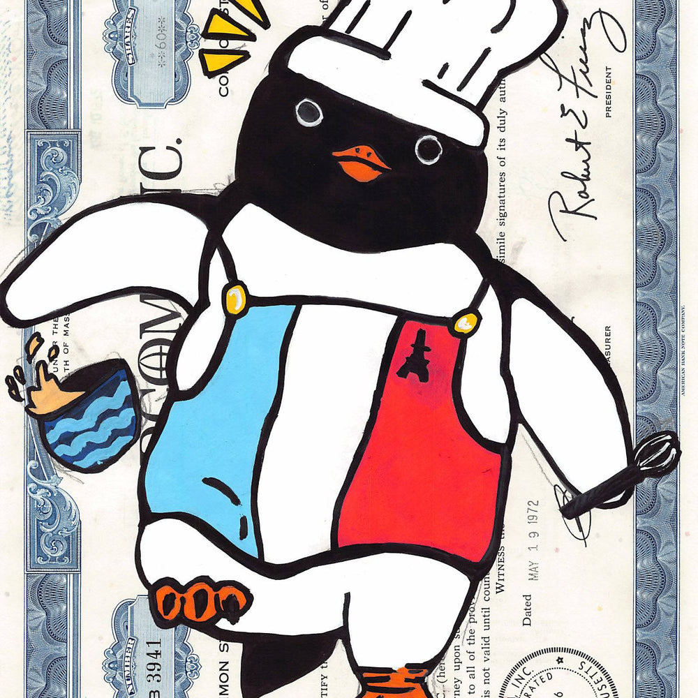 Master Chef Penguino by Eva - Signature Fine Art