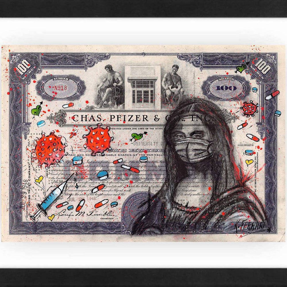 Monalisa Pfizer by Katia Ferrari - Signature Fine Art