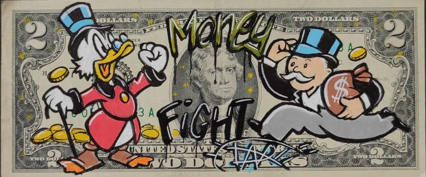 Money Fight by Daru - Signature Fine Art
