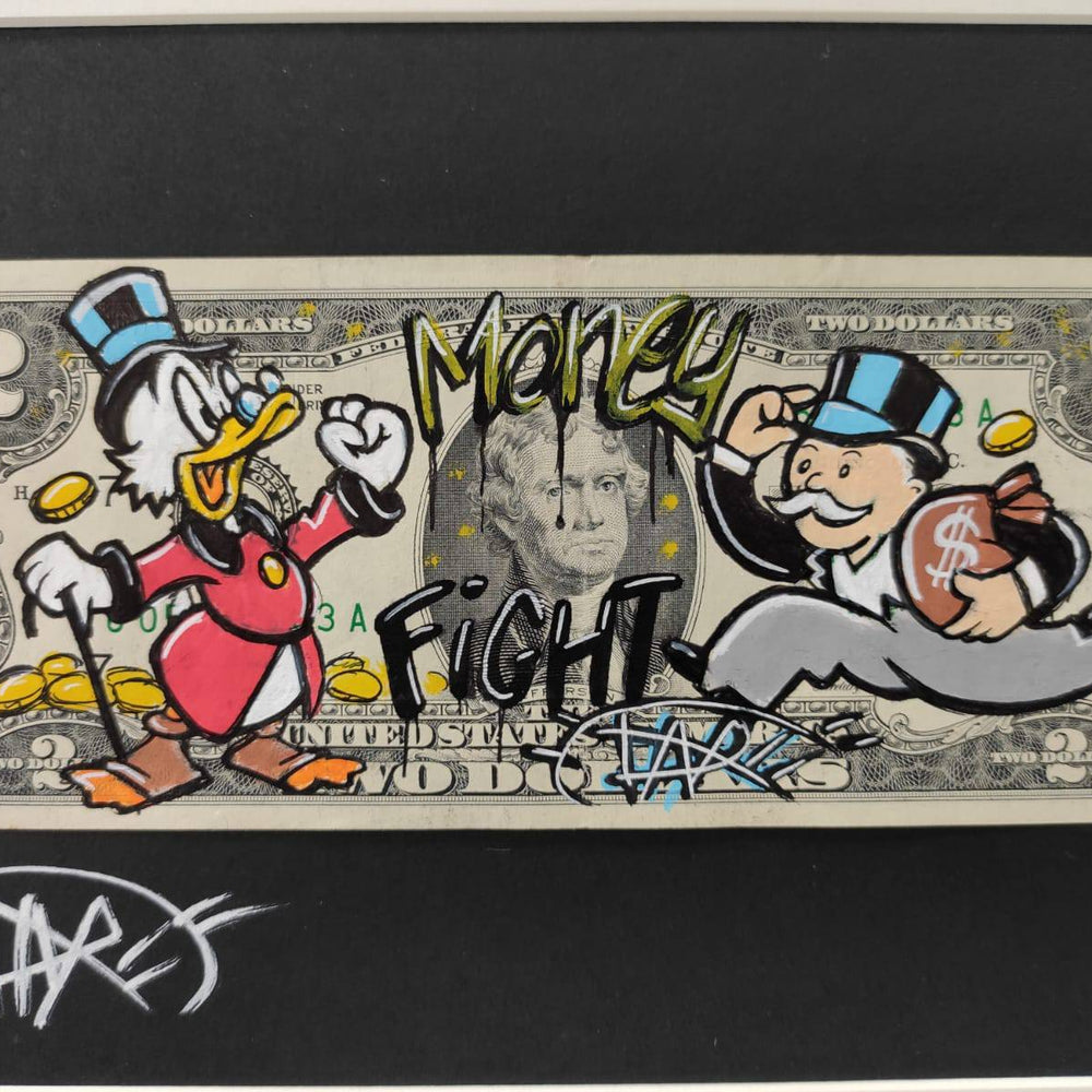 Money Fight by Daru - Signature Fine Art