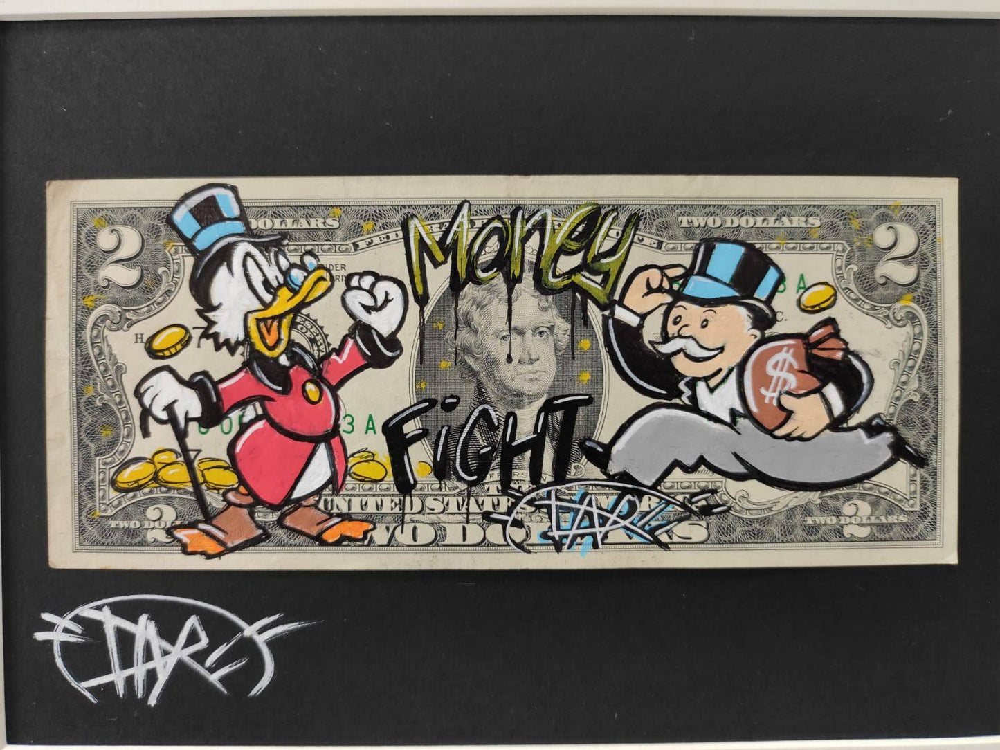 Money Fight by Daru - Signature Fine Art