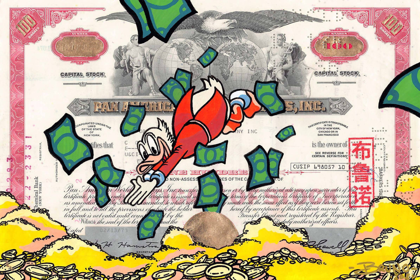 Money over money by Brunograffer - Signature Fine Art
