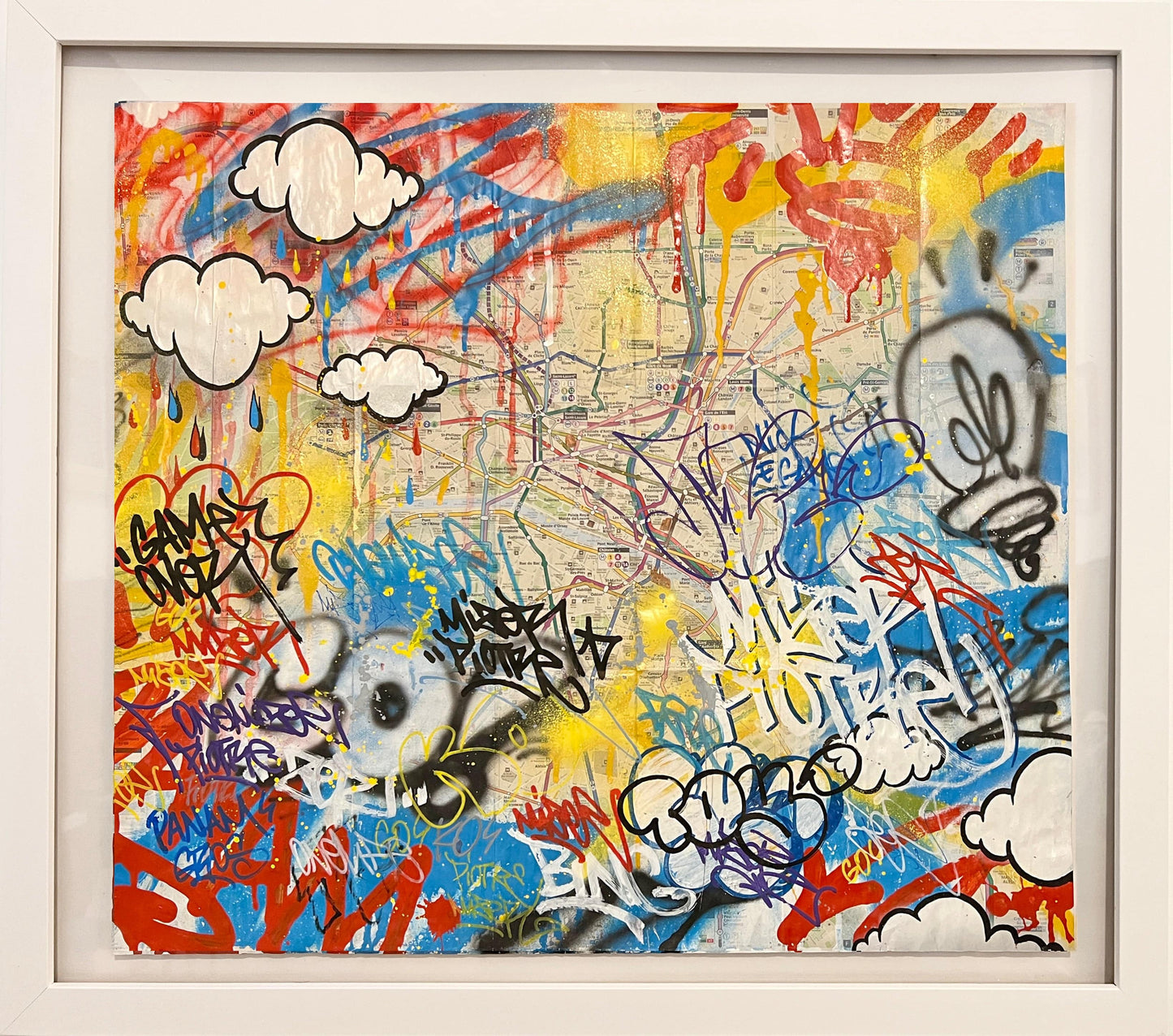 Panam Gros (Mixed Media on paper w/ Piotre) by Onemizer - Signature Fine Art