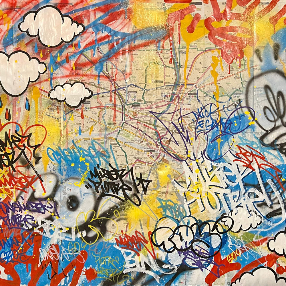 
                  
                    Panam Gros (Mixed Media on paper w/ Piotre) by Onemizer - Signature Fine Art
                  
                