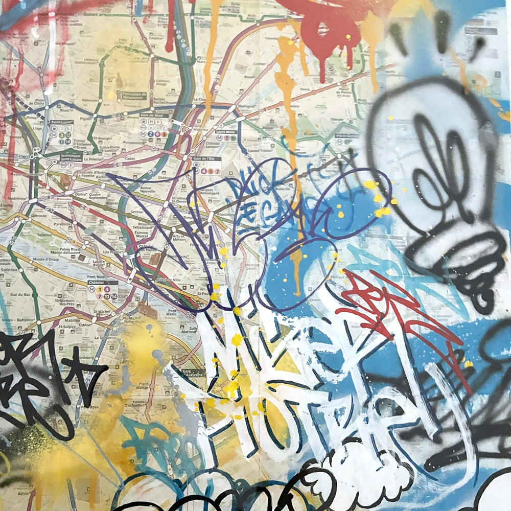 
                  
                    Panam Gros (Mixed Media on paper w/ Piotre) by Onemizer - Signature Fine Art
                  
                