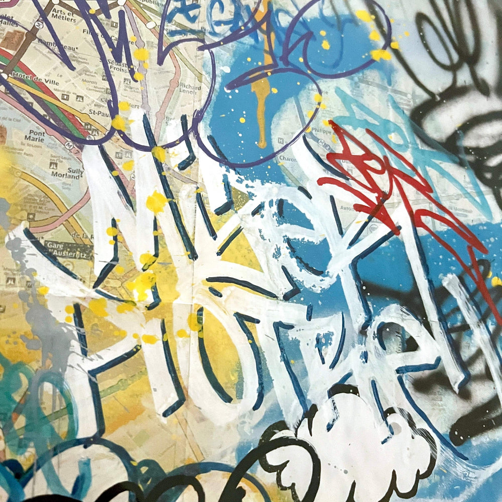 
                  
                    Panam Gros (Mixed Media on paper w/ Piotre) by Onemizer - Signature Fine Art
                  
                