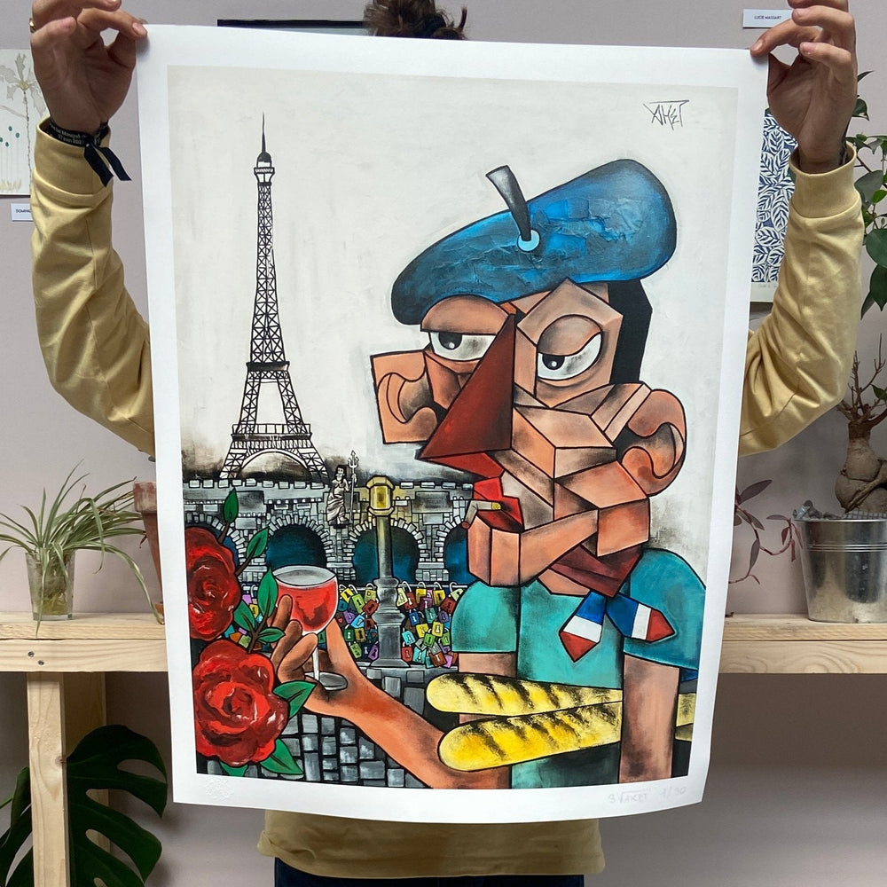 Paris mon Amour (Digigraphie) by Aket by Aket - Signature Fine Art
