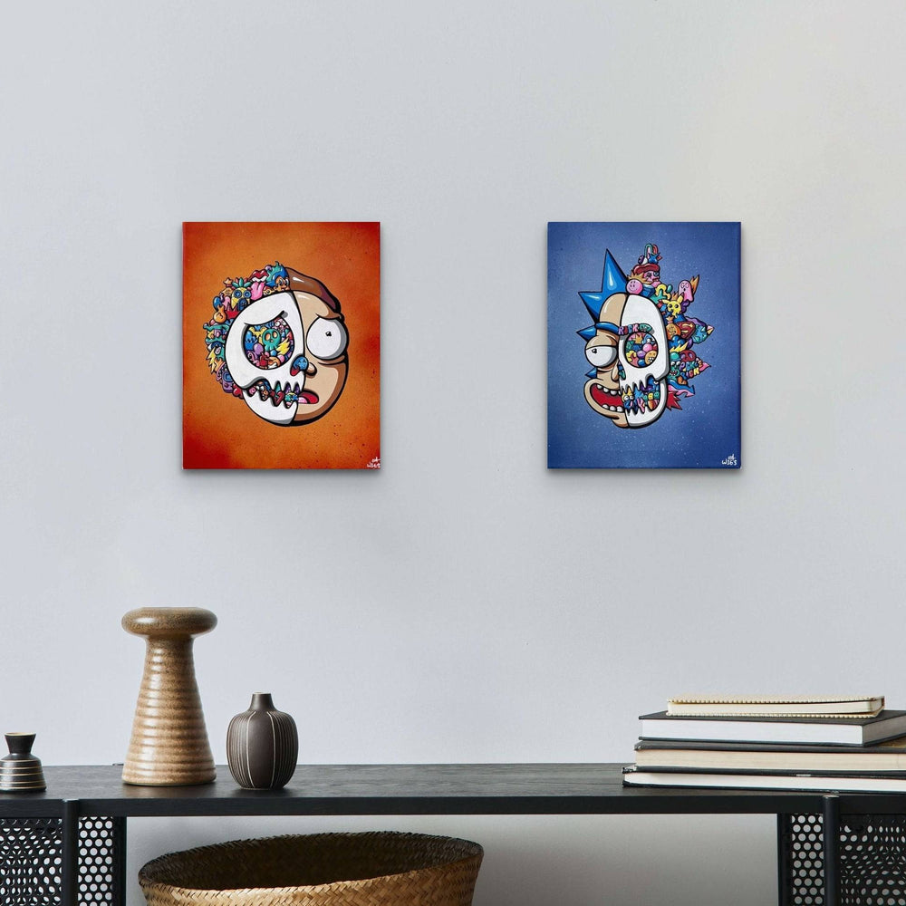 Rick & Morty Set by Nathan Wegner (Wegs) - Signature Fine Art