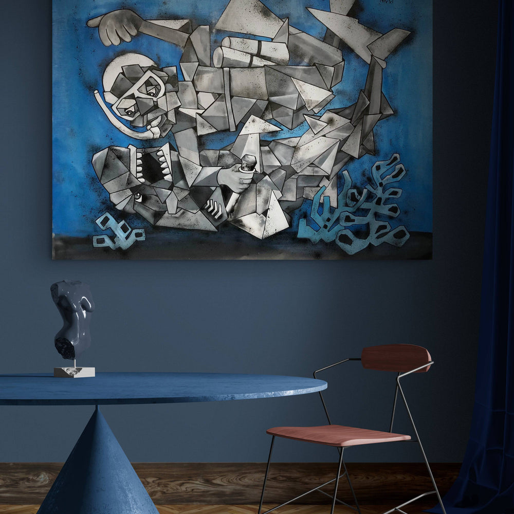
                  
                    Shark (Combat avec le requin) by Aket - Signature Fine Art
                  
                