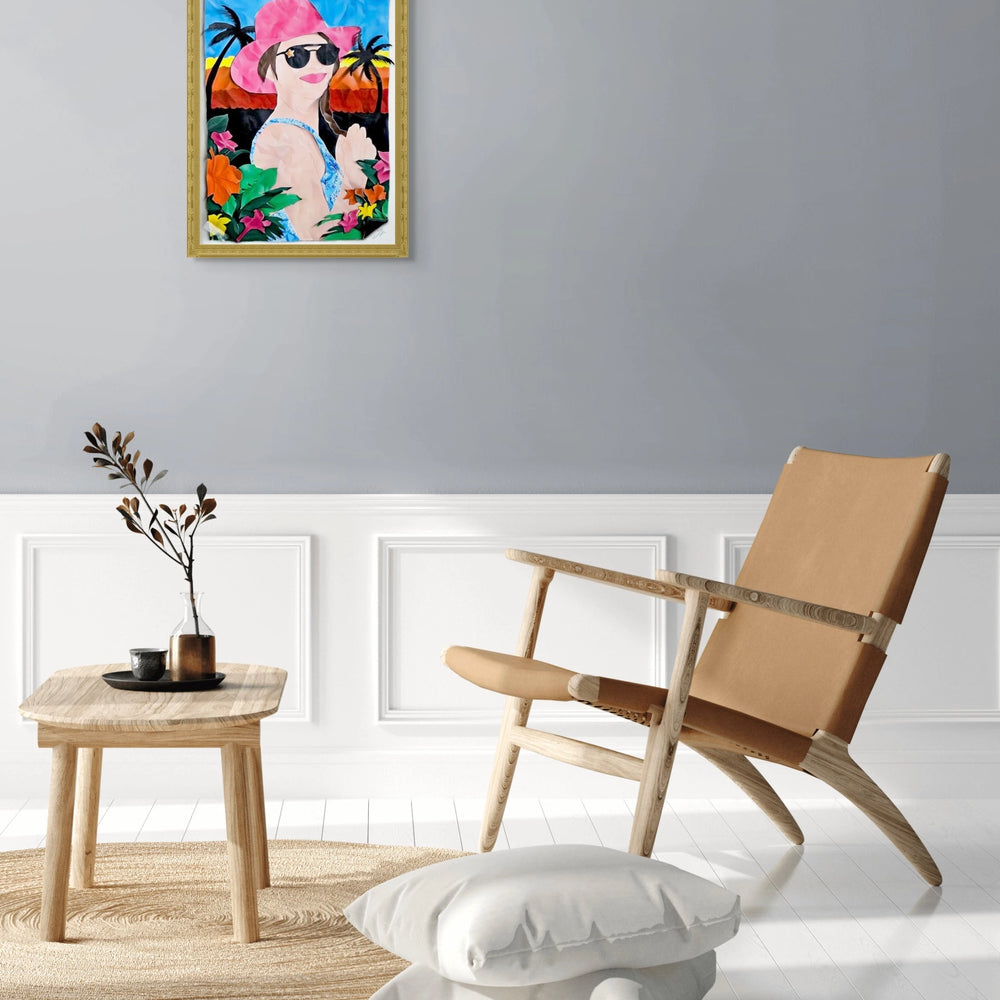 Sunset Paradise (trompe-l'oeil) by Jessica Renault