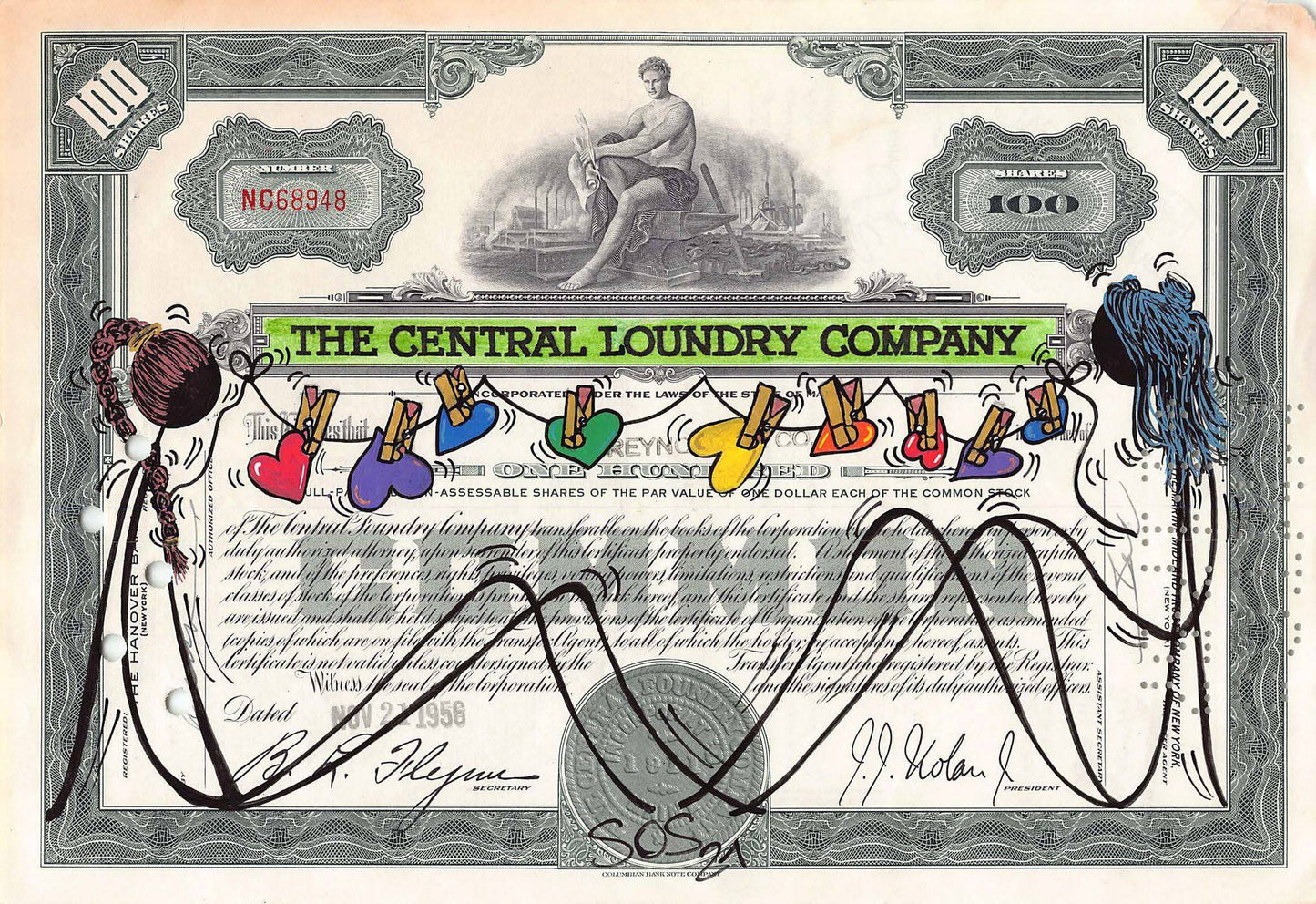 The Central Loundry Company by SOS (Save Our Souls) - Signature Fine Art