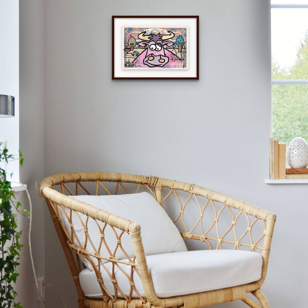 
                  
                    Vache Rose by Micowel - Signature Fine Art
                  
                