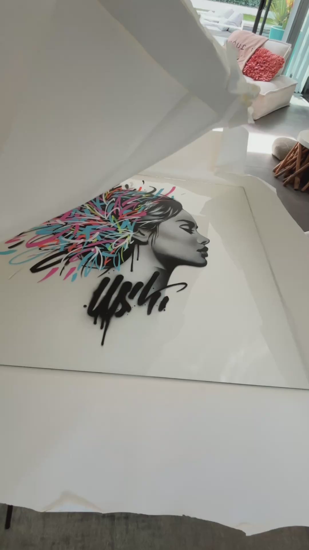 Marie (sur verre)