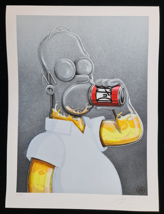 Homer Simpson by Flog by Flog - Signature Fine Art