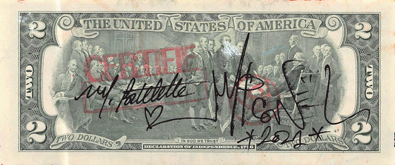 Red Roses on dollars by Micowel - Signature Fine Art