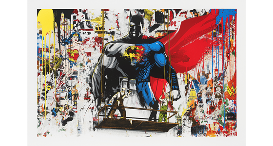 Batman vs. Superman by Mr. Brainwash by Mr. Brainwash - Signature Fine Art