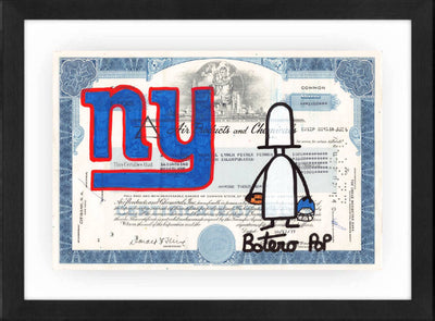 New York Giants by Botero Pop - Signature Fine Art